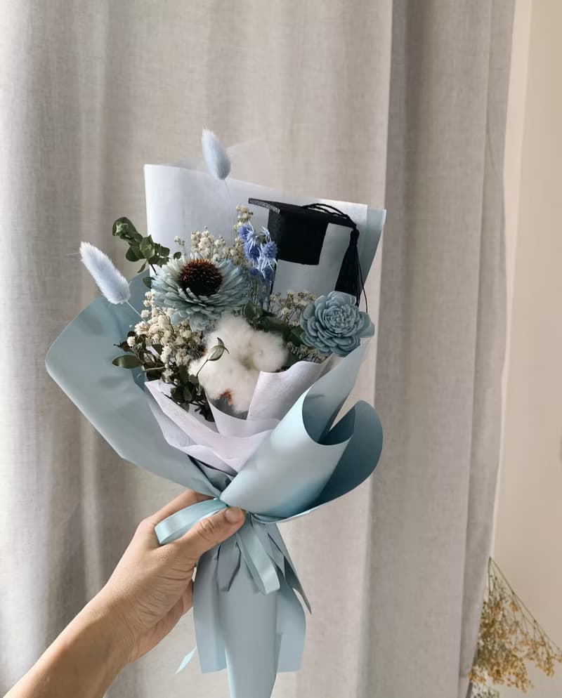 畢業快樂乾燥花束 向日葵 畢業花束 情人花束 告白