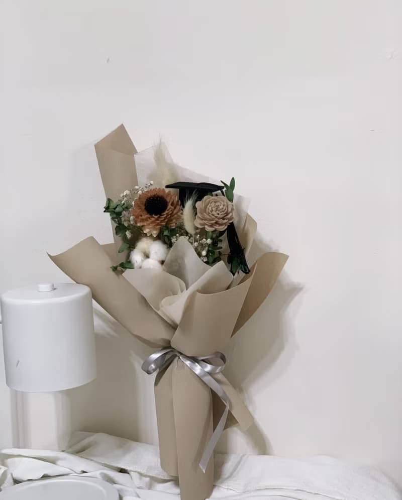 畢業快樂乾燥花束 向日葵 畢業花束 情人花束 告白