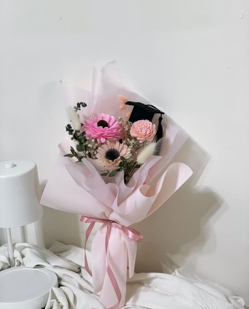 畢業快樂乾燥花束 向日葵 畢業花束 情人花束 告白