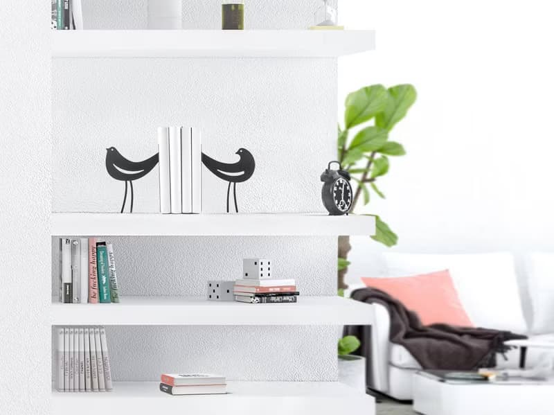 Metal Bookends Interaction // functional decor for modern home // FREE SHIPPING/