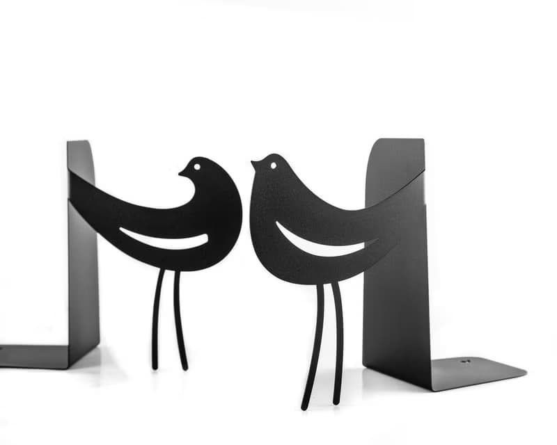 Metal Bookends Interaction // functional decor for modern home // FREE SHIPPING/