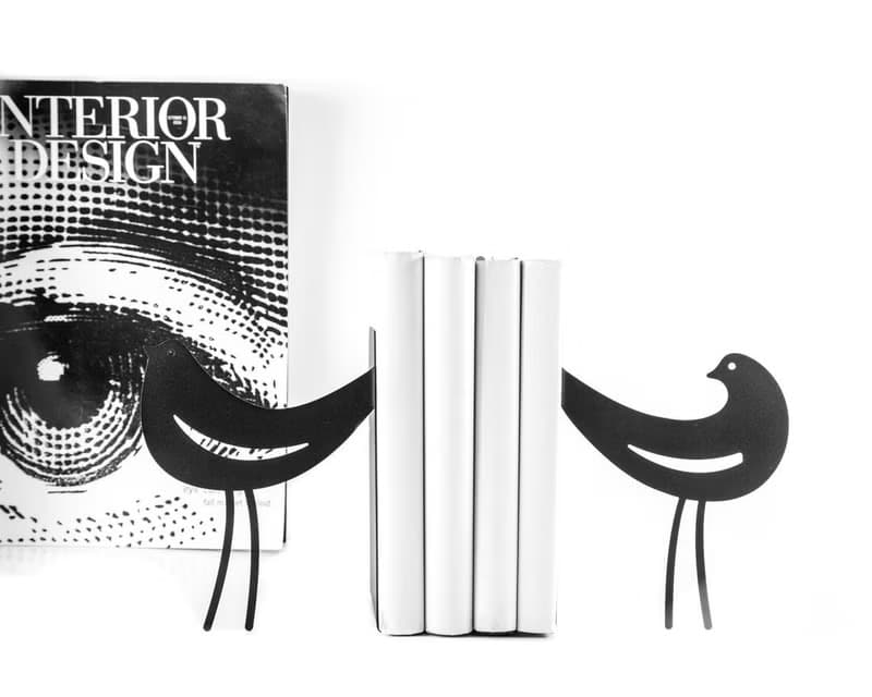 Metal Bookends Interaction // functional decor for modern home // FREE SHIPPING/