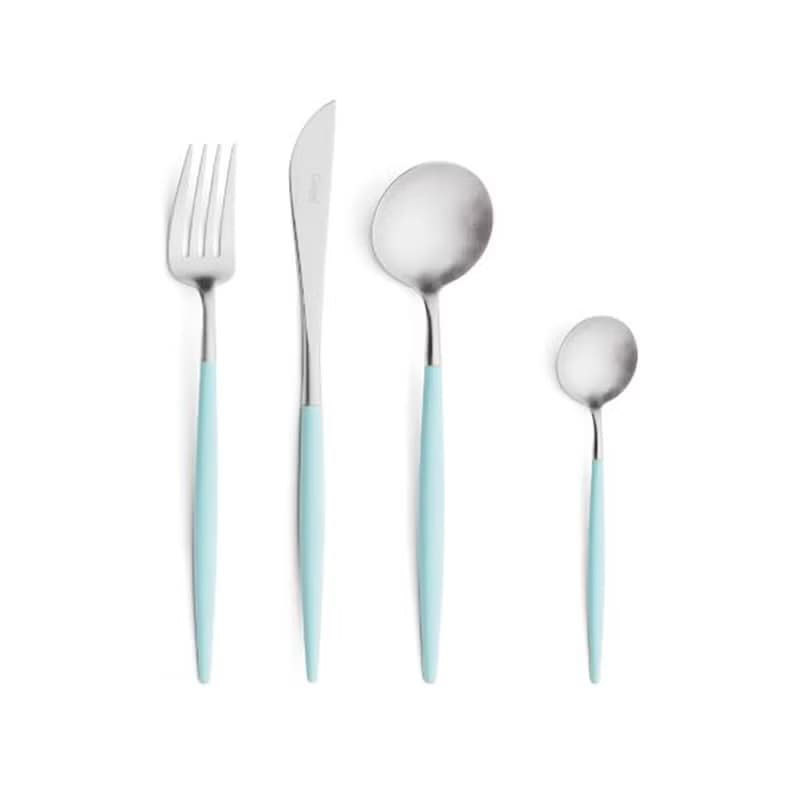葡萄牙 Cutipol  GOA   蒂芬妮銀 主餐四件組(刀叉匙+咖啡匙)