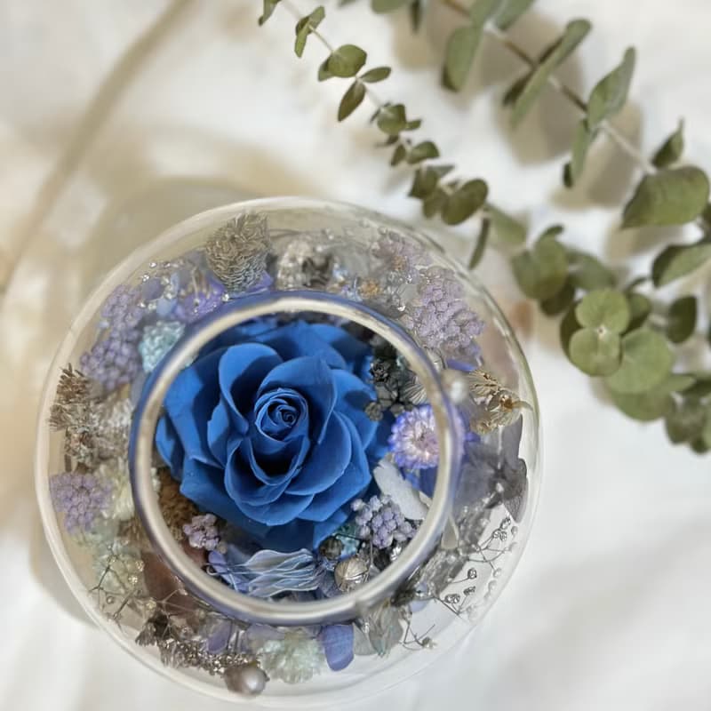 永生花天然精油薰香燭台 新年禮物 交換禮物 居家裝飾 療癒香氛