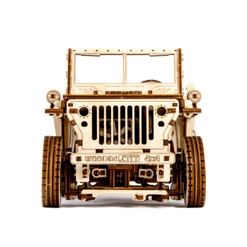 偷偷為男友準備的手工禮物 WOODEN CITY  4×4 吉普車  / 3D模型