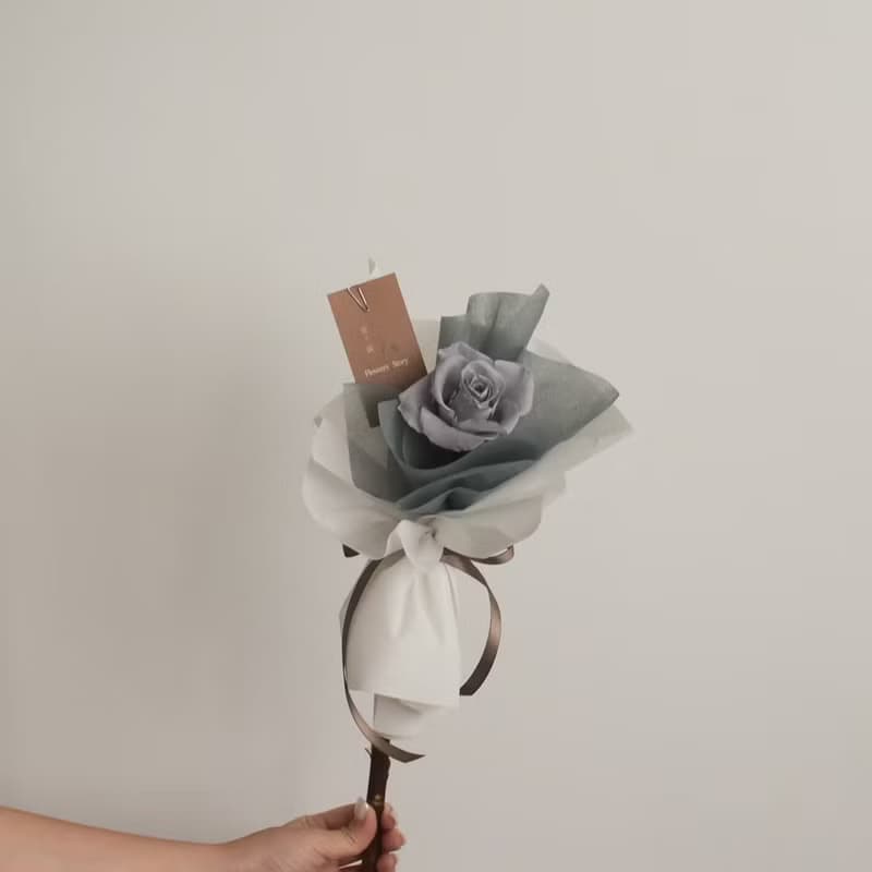 /單枝玫瑰花束(中) /紀念日 求婚 告白 畢業 生日 滿天星 祝賀