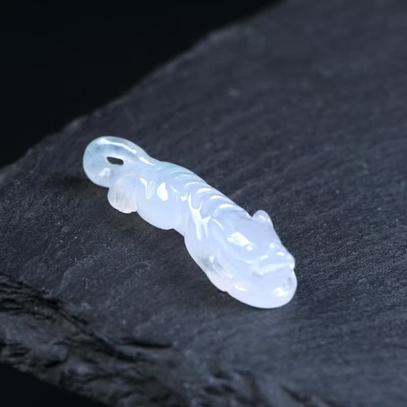 【合家歡】冰種翡翠巧雕合獾擺飾擺件 | 天然緬甸玉翡翠A貨| 送禮