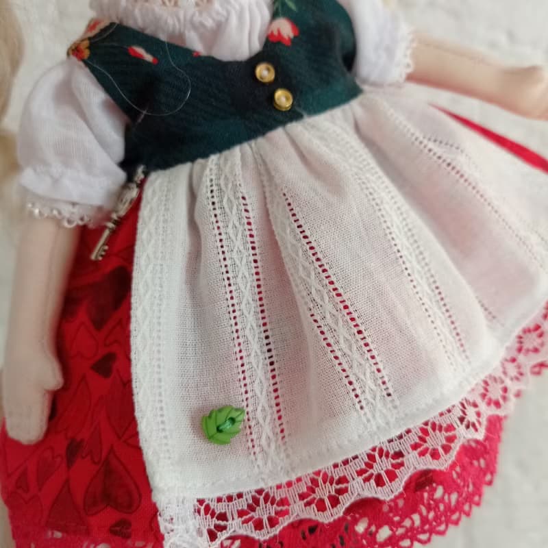 Interior Little Red Riding Hood doll, gift for collector, handmade doll