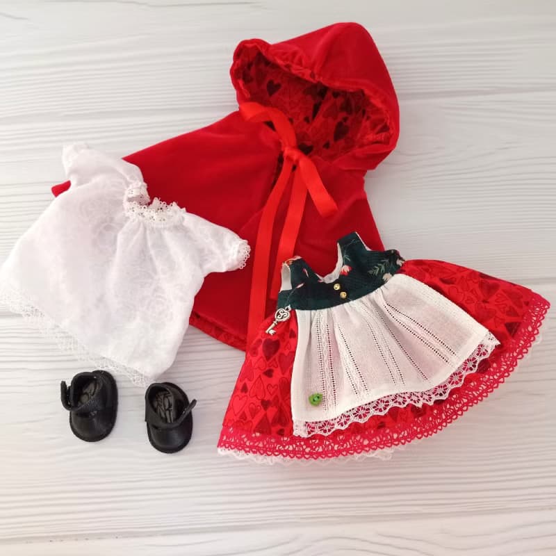 Interior Little Red Riding Hood doll, gift for collector, handmade doll