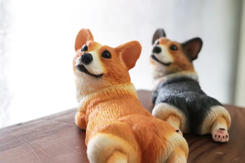 短腿柯基犬 回眸動物系列 擺飾 / 筆架 / 辦公室療癒小物 禮物