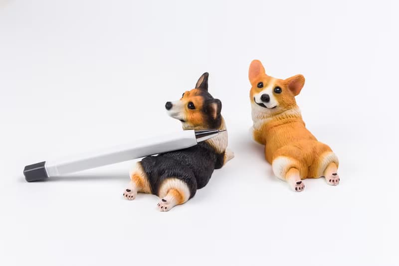 短腿柯基犬 回眸動物系列 擺飾 / 筆架 / 辦公室療癒小物 禮物