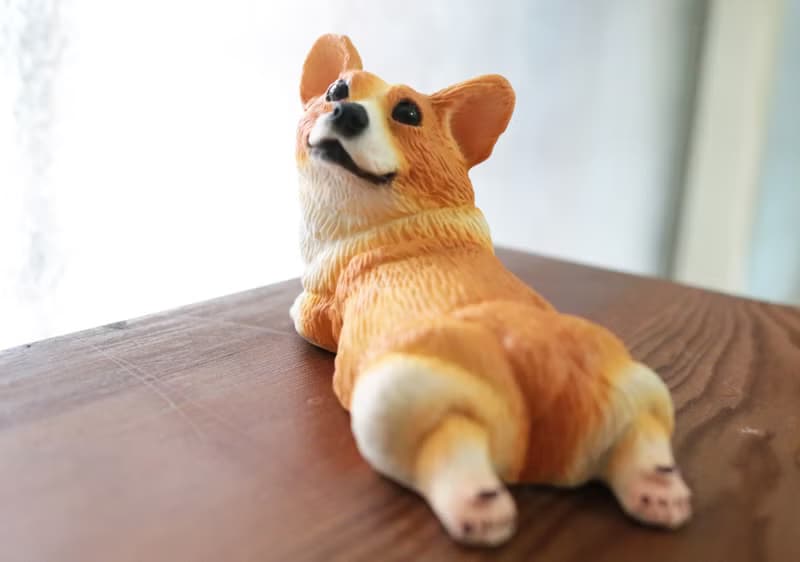 短腿柯基犬 回眸動物系列 擺飾 / 筆架 / 辦公室療癒小物 禮物
