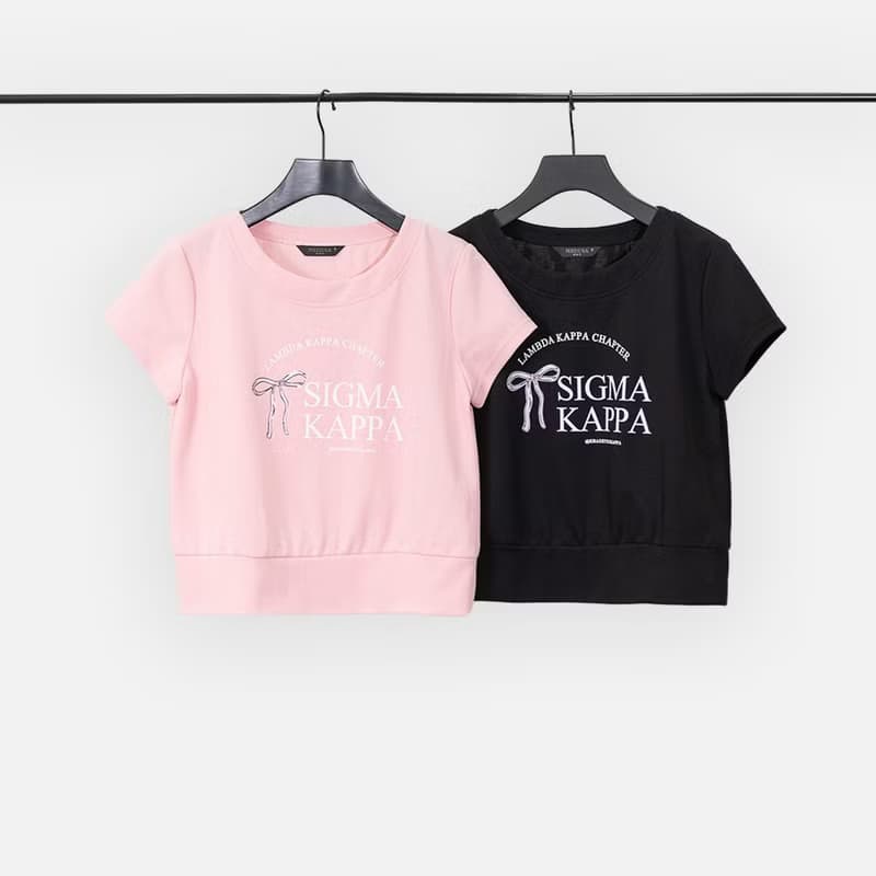 【MEDUSA】芭蕾小蝴蝶結短版T恤 - 2色(M-XL) | 女休閒上衣 短袖T