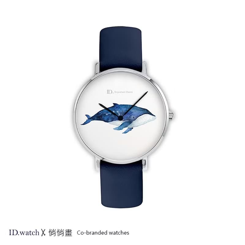 聯名款插畫手錶-星座鯨魚-牡羊座_金牛座_射手座_處女座