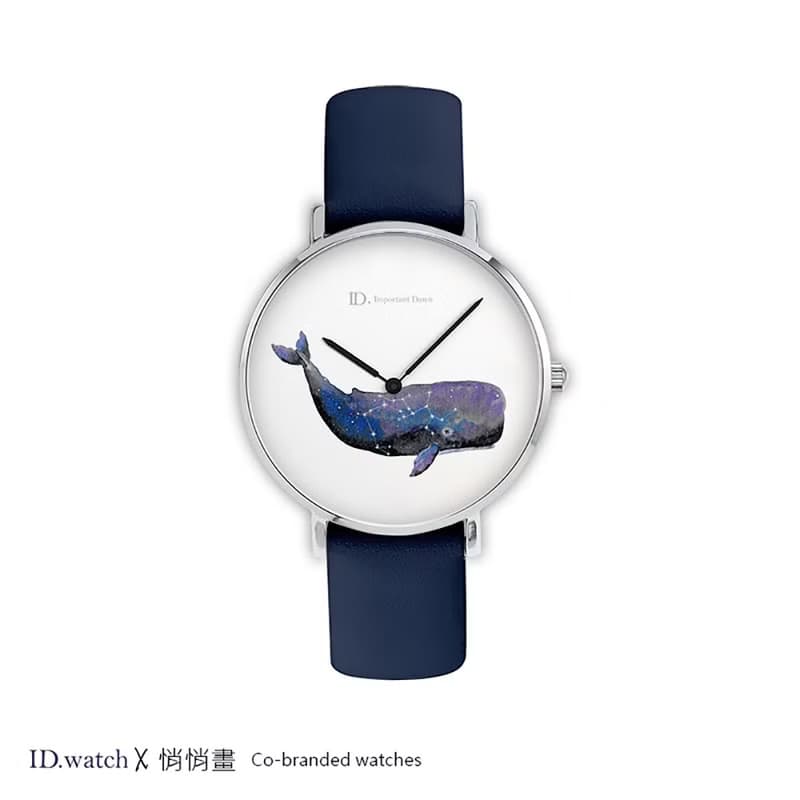 聯名款插畫手錶-星座鯨魚-牡羊座_金牛座_射手座_處女座