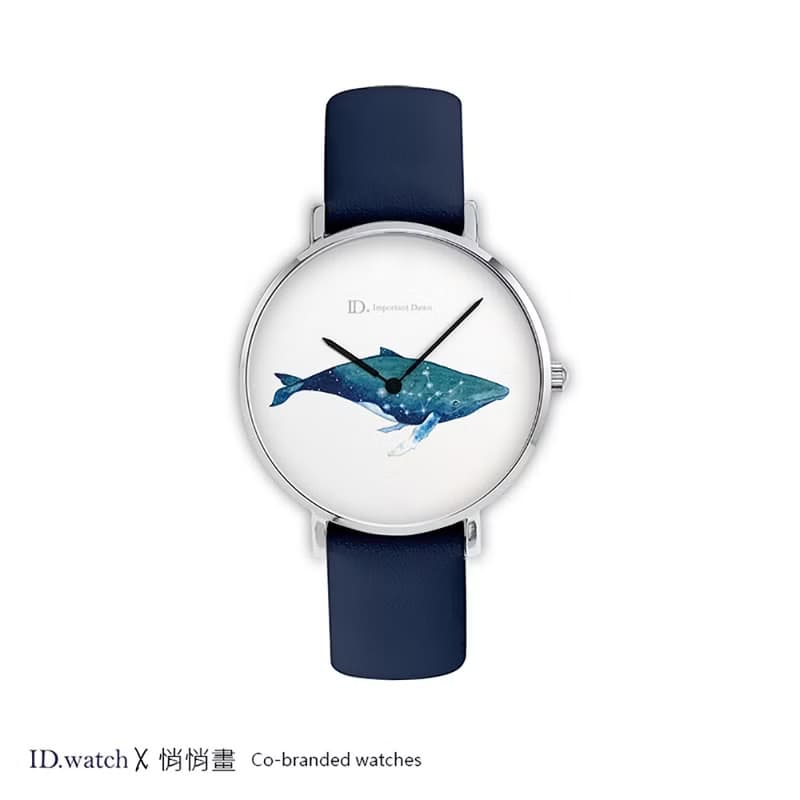 聯名款插畫手錶-星座鯨魚-牡羊座_金牛座_射手座_處女座