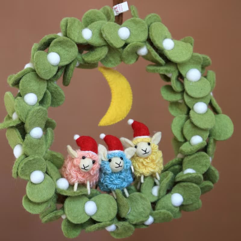 聖誕花圈組/ 槲寄生 / 羊羊得意