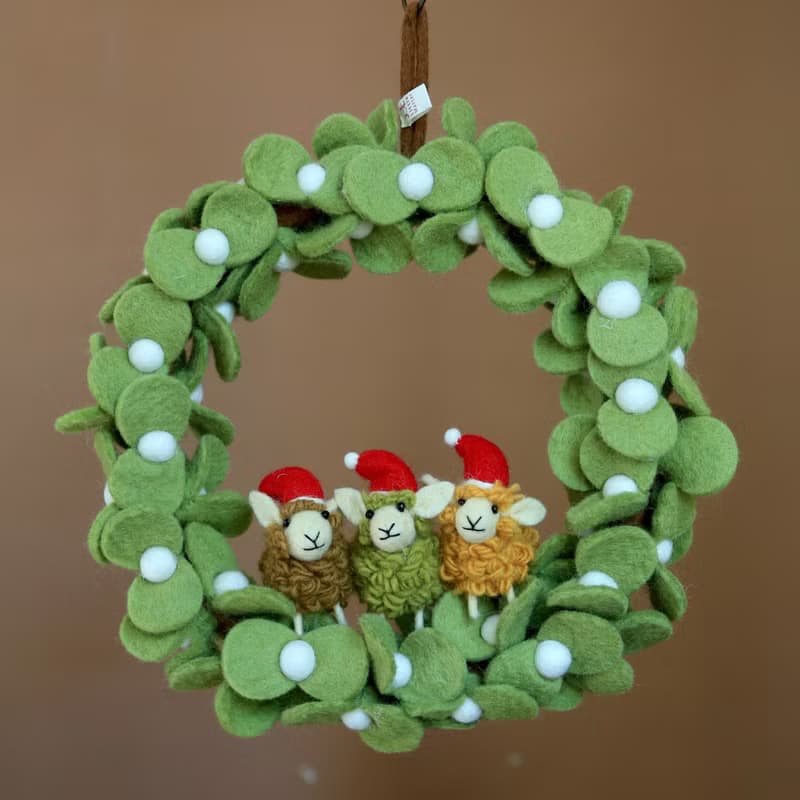 聖誕花圈組/ 槲寄生 / 羊羊得意