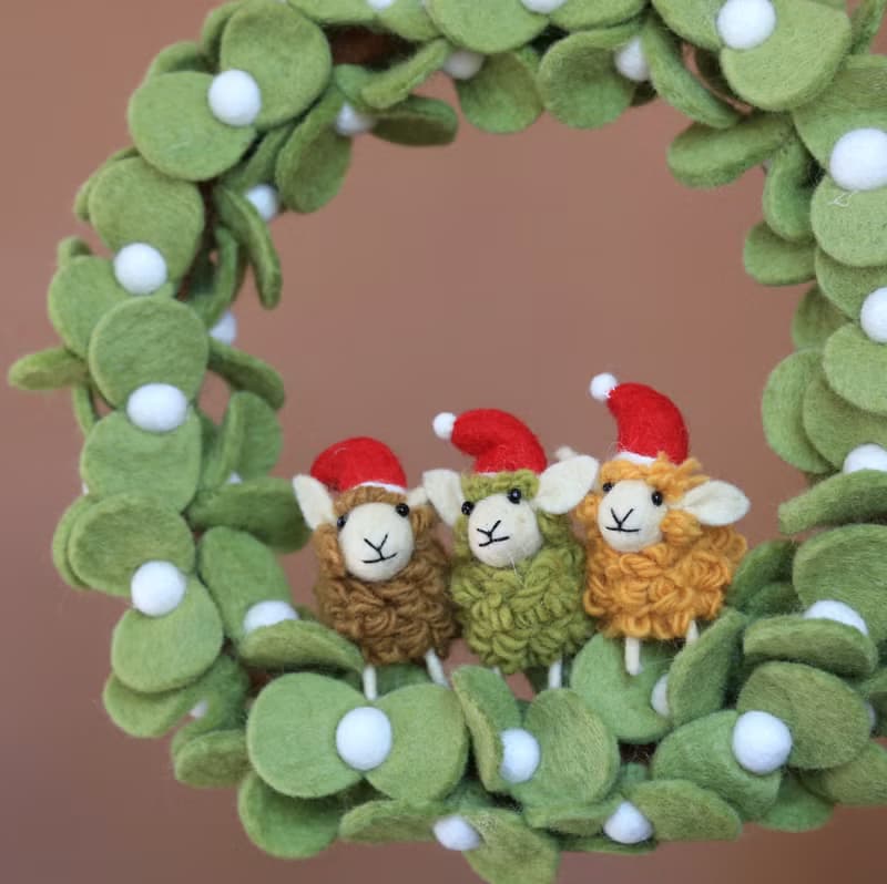 聖誕花圈組/ 槲寄生 / 羊羊得意