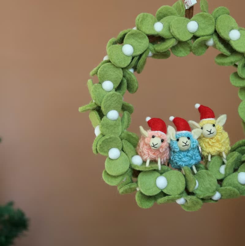 聖誕花圈組/ 槲寄生 / 羊羊得意