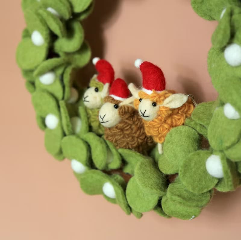 聖誕花圈組/ 槲寄生 / 羊羊得意