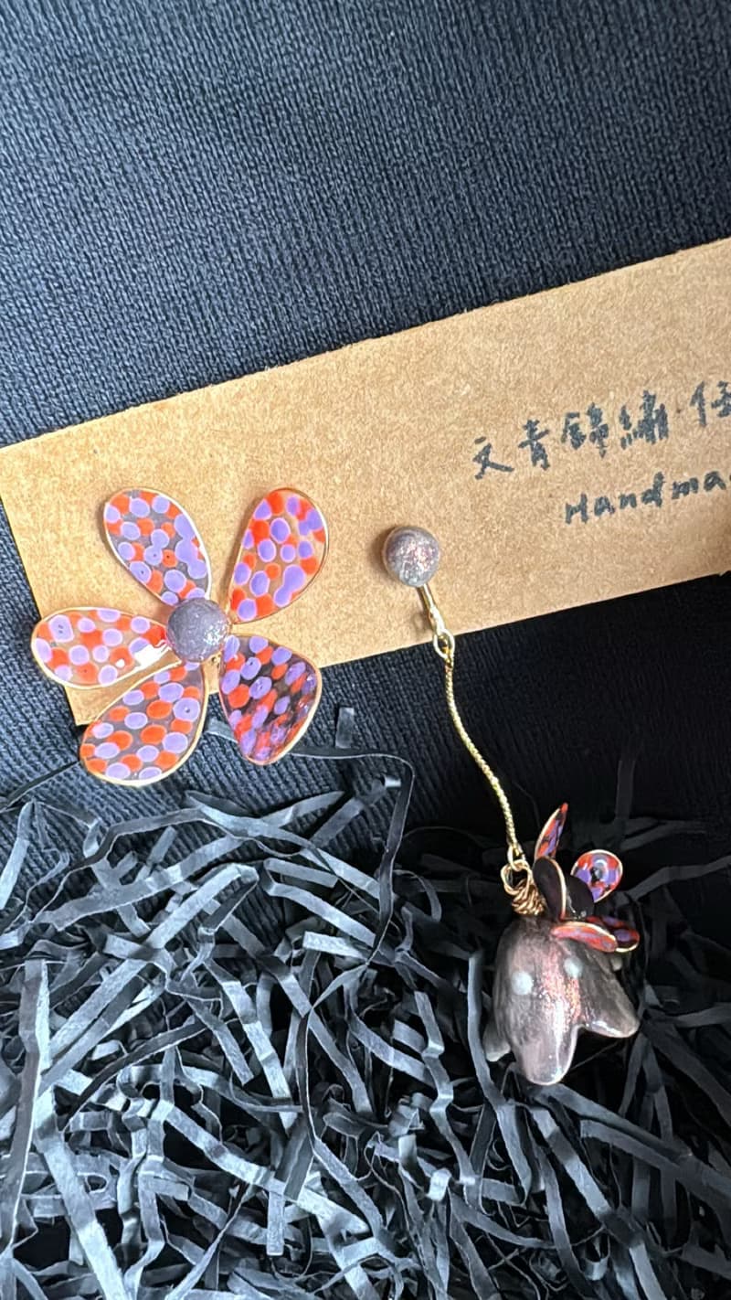 萬聖節限定款 俏皮鬼耳環 耳夾款