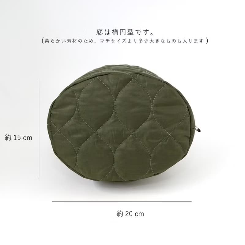 Ecorip-dew ドローストリングバッグ (M) 保冷 保温 軽量 撥水 丸洗い可能 折り畳み可能 バッグインバッグ アウトドア 通勤 散歩 日本製