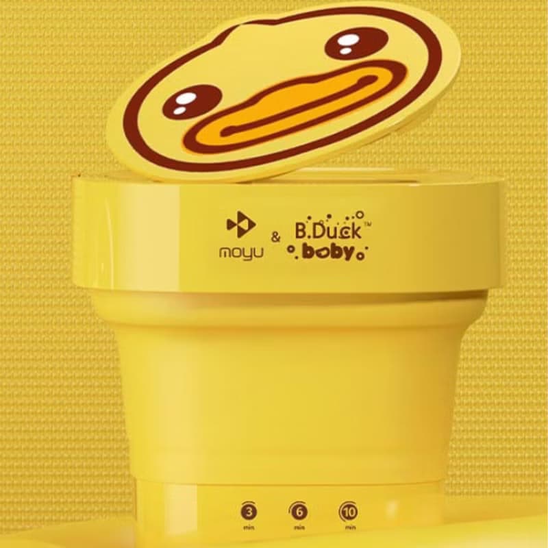 【免運】B.duck小黃鴨迷你折疊洗衣機摩魚B.duck Mini01-E