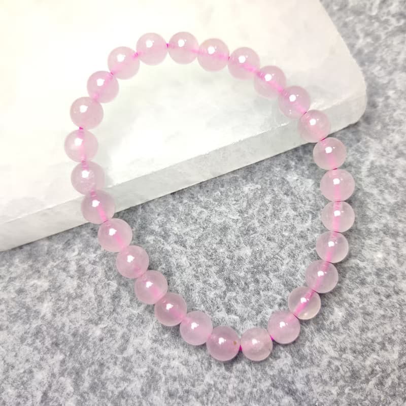 馬粉 馬達加斯加粉晶 Rose Quartz 8mm 手串 手鍊 天然水晶 水晶