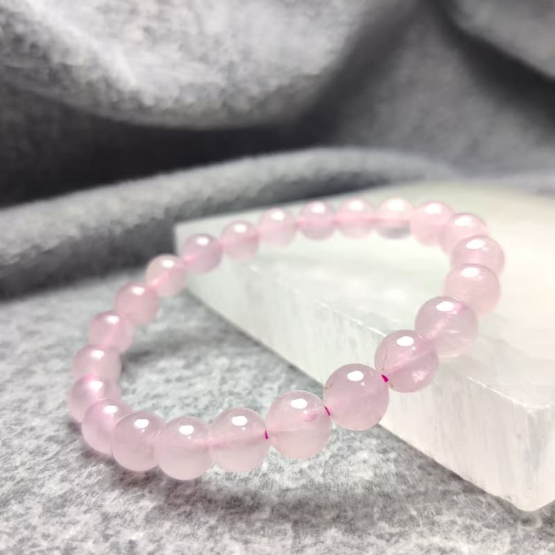 馬粉 馬達加斯加粉晶 Rose Quartz 8mm 手串 手鍊 天然水晶 水晶