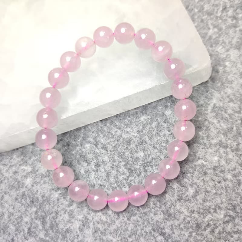 馬粉 馬達加斯加粉晶 Rose Quartz 8mm 手串 手鍊 天然水晶 水晶