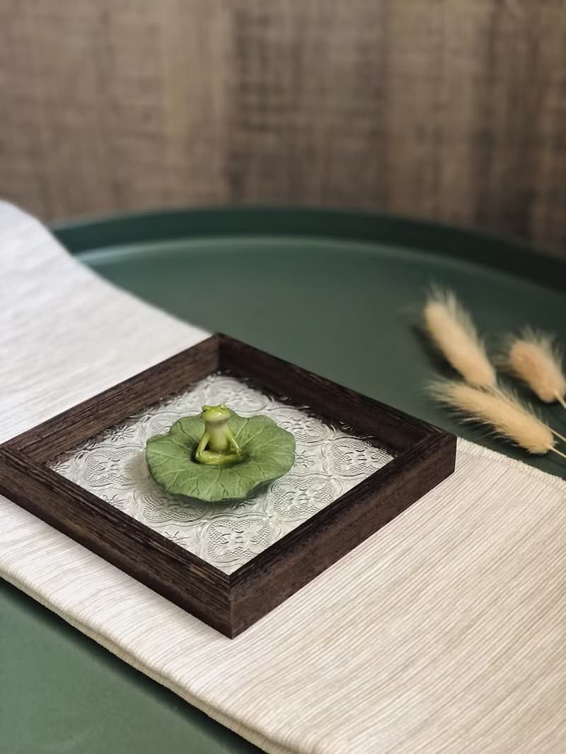 海棠花方形托盤