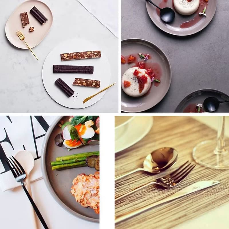 葡萄牙 Cutipol | MOON / 霧銅不鏽鋼主餐四件組