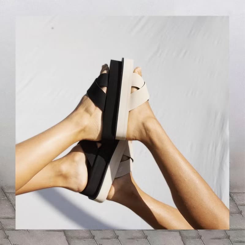 indosole CROSS Platform 環保拖鞋 海鹽白 女