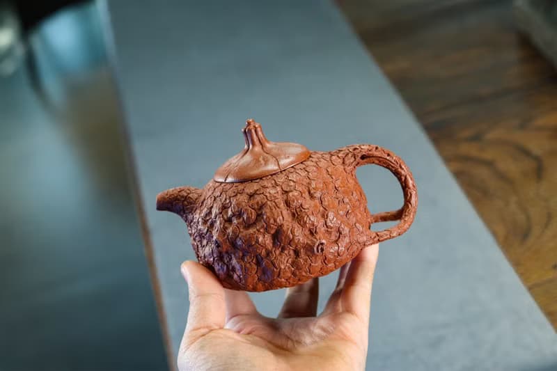 送禮紫砂壺茶壺瓜钮供春 极具收藏潜力  降坡泥 260ml 井老师全手