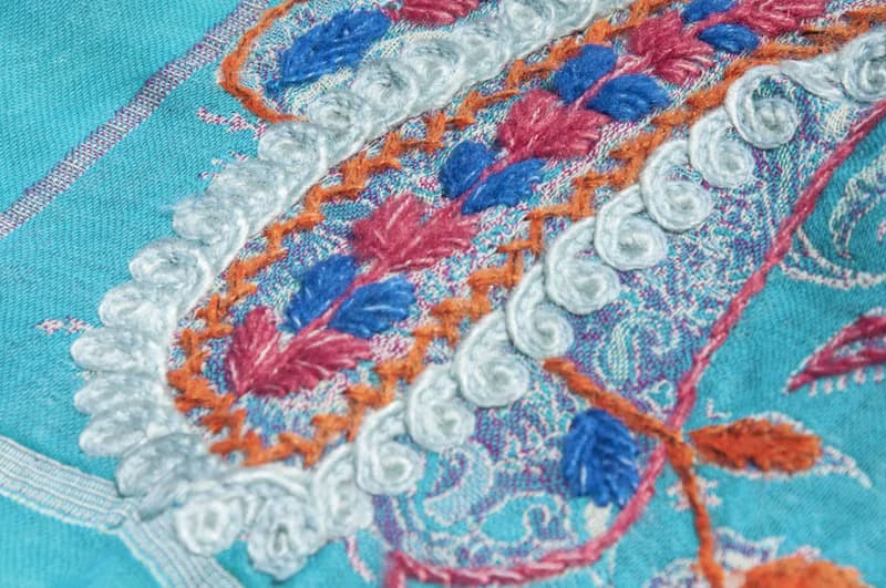 羊絨毛毯 水煮羊毛披肩/針織圍巾/刺繡圍巾/羊絨披巾/喀什米爾Cashmere 聖誕節禮物 交換禮物 母親節 父親節-花
