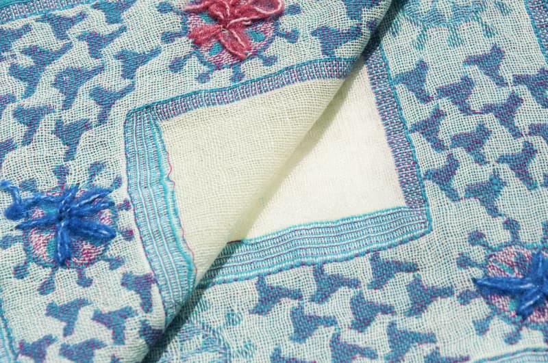 羊絨毛毯 水煮羊毛披肩/針織圍巾/刺繡圍巾/羊絨披巾/喀什米爾Cashmere 聖誕節禮物 交換禮物 母親節 父親節-花