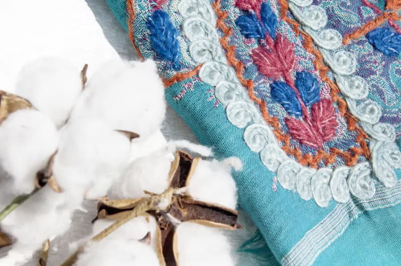 羊絨毛毯 水煮羊毛披肩/針織圍巾/刺繡圍巾/羊絨披巾/喀什米爾Cashmere 聖誕節禮物 交換禮物 母親節 父親節-花