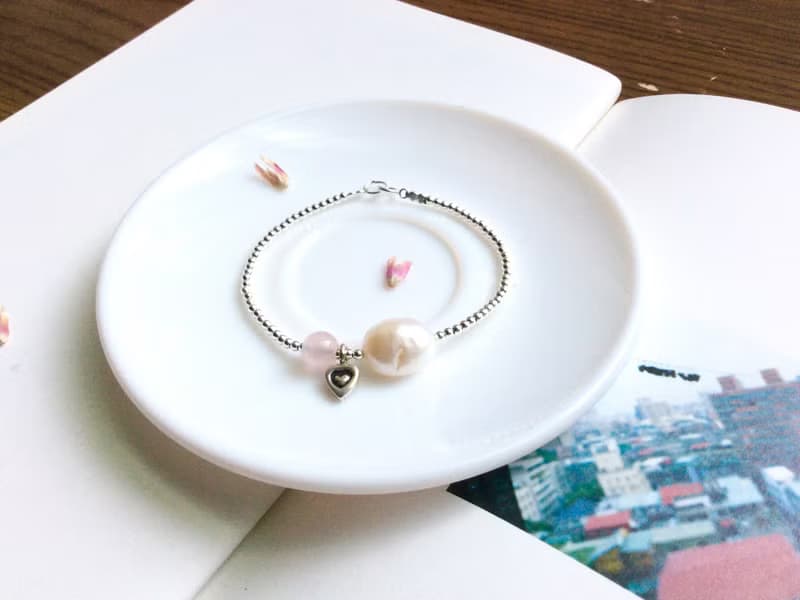 Ops Rose Quartz silver Handmade Gemstone-粉晶/手工/純銀/戀愛