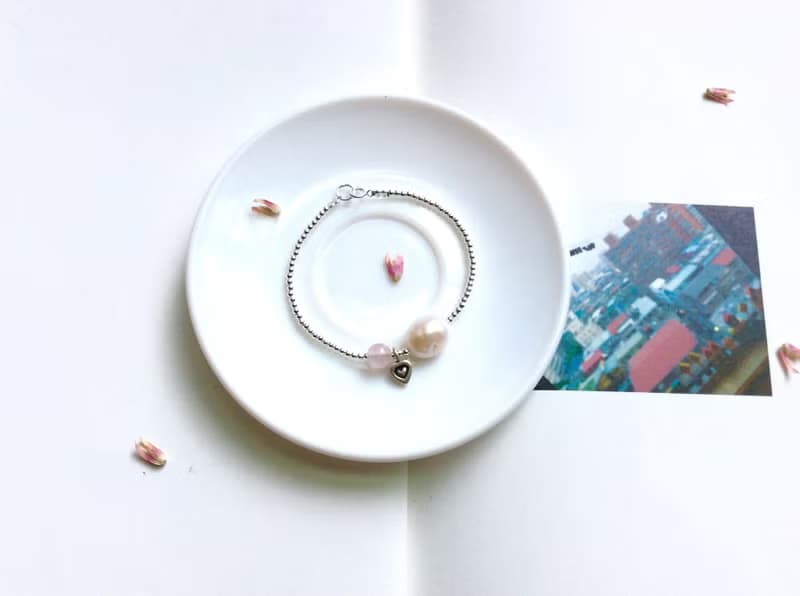 Ops Rose Quartz silver Handmade Gemstone-粉晶/手工/純銀/戀愛