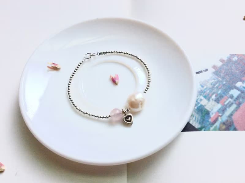 Ops Rose Quartz silver Handmade Gemstone-粉晶/手工/純銀/戀愛