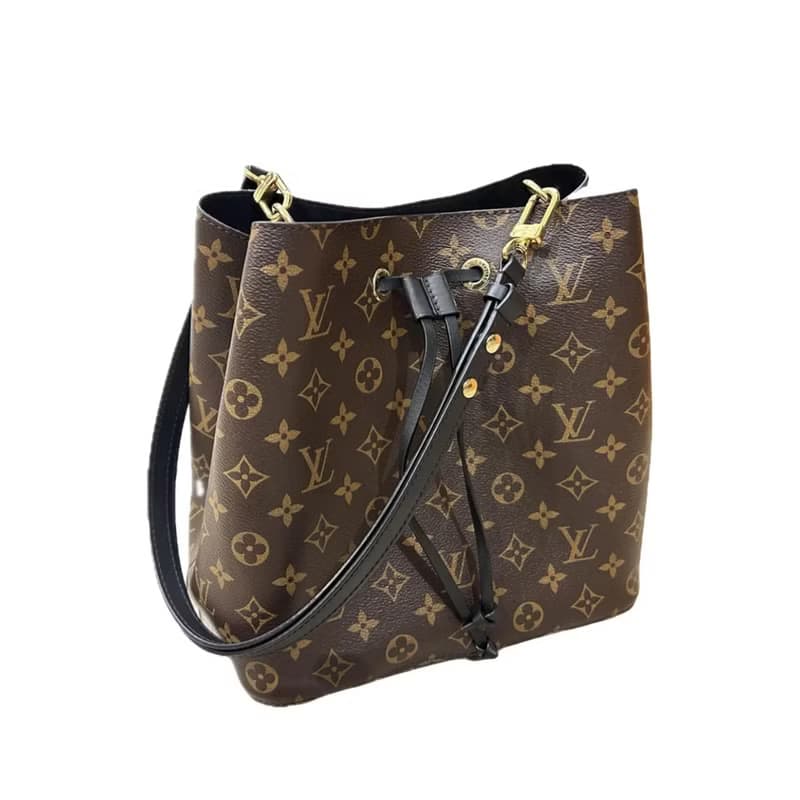 Louis Vuitton Néonoé Monogram 水桶包黑色飾邊款 幾乎全新