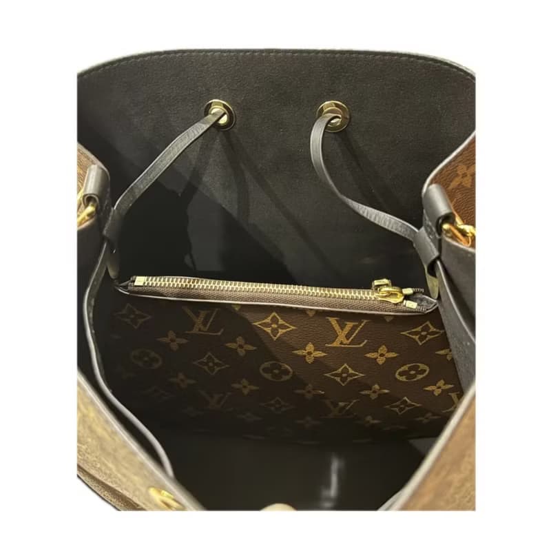 Louis Vuitton Néonoé Monogram 水桶包黑色飾邊款 幾乎全新