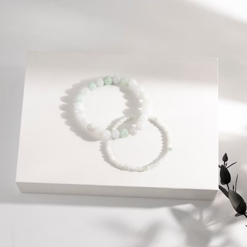 【無瑕】霧漫深林-冰糯種翡翠手鍊
