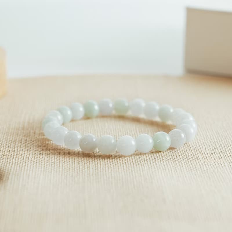 【無瑕】霧漫深林-冰糯種翡翠手鍊
