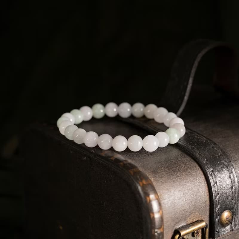 【無瑕】霧漫深林-冰糯種翡翠手鍊