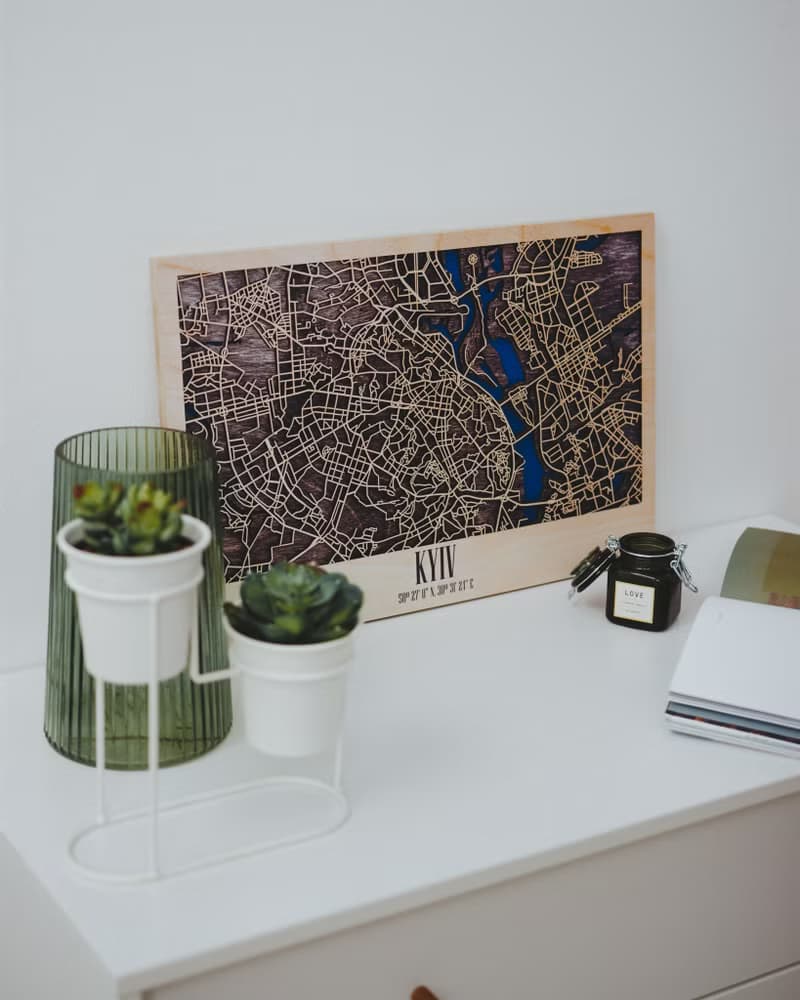 Wood Wall Art, Custom City Map, Housewarming Gift for New Home, Personalized Map