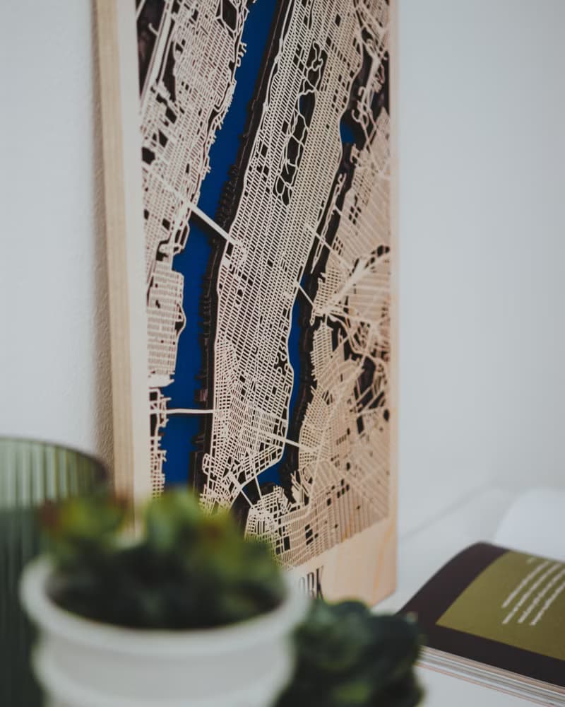 Wood Wall Art, Custom City Map, Housewarming Gift for New Home, Personalized Map