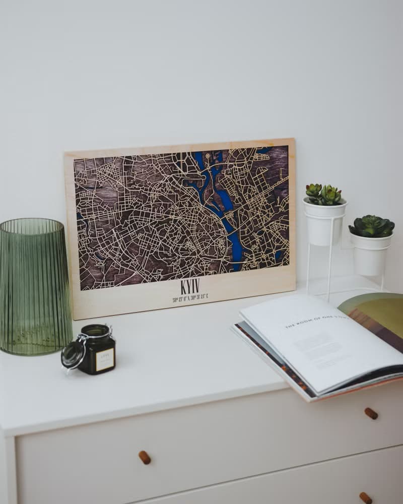 Wood Wall Art, Custom City Map, Housewarming Gift for New Home, Personalized Map