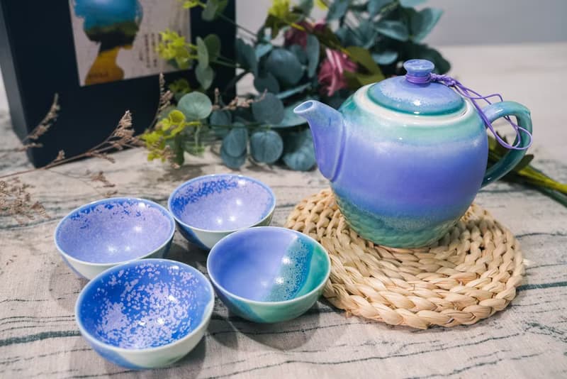 茶壺杯組(一壺四杯)・薰衣草系列/送禮包裝/小卡代寫